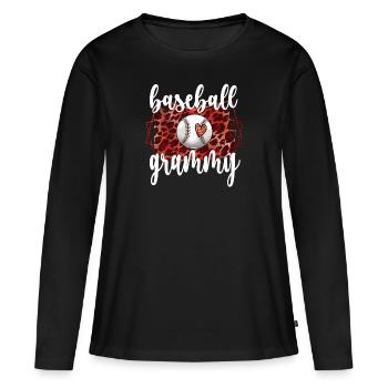 Grammy Granny De Joueurs De Baseball Baseball Grammy - T-shirt manches longues Premium bio Femme - noir - Devant - Julia (174cm)