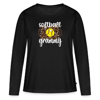 Grammy Grandma Par Joueur de Softball Grammy - T-shirt manches longues Premium bio Femme - noir - Devant - Julia (174cm)