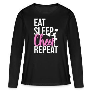 cheerleading - T-shirt manches longues Premium bio Femme - noir - Devant - Julia (174cm)