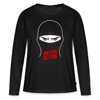 Antifa Action - Ninja (II) - Women's Premium Organic Long Sleeve Shirt - black - Front - Julia (174cm)
