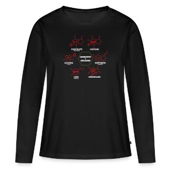 Chemistry is Awesome - Women's Premium Organic Long Sleeve Shirt - black - Front - Julia (174cm)