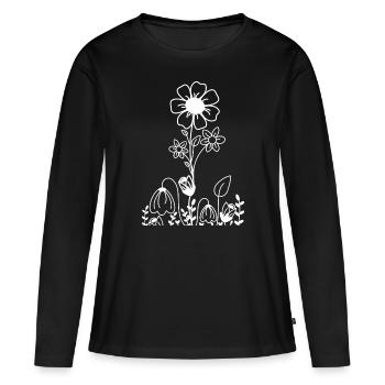 Inspired by Nature - Women's Premium Organic Long Sleeve Shirt - black - Front - Julia (174cm)