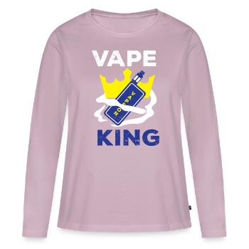 e-zigaretten e-shisha rauchen dampfen - Frauen Premium Bio Langarmshirt - Altrosa - Vorne - Julia (174cm)