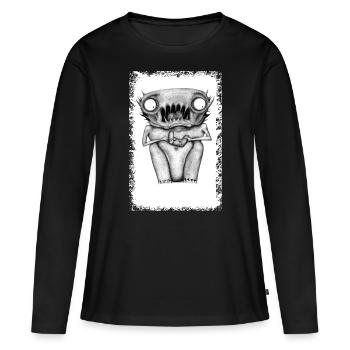 Gamer Bic Style - Women's Premium Organic Long Sleeve Shirt - black - Front - Julia (174cm)