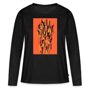 Camouflage Art - Women's Premium Organic Long Sleeve Shirt - black - Front - Julia (174cm)