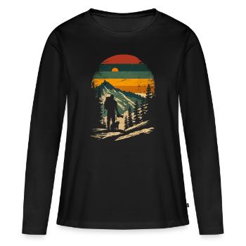 Fotografie Naturfotografie Spiegelreflexkamera - Frauen Premium Bio Langarmshirt - Schwarz - Vorne - Julia (174cm)