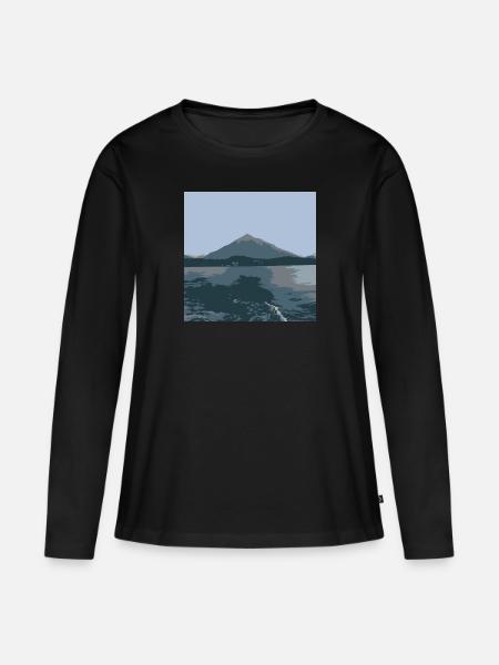 Niesen - Frauen Premium Bio Langarmshirt - Schwarz