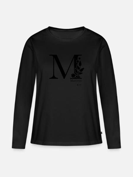 M comme maîtresse - T-shirt manches longues Premium bio Femme - noir
