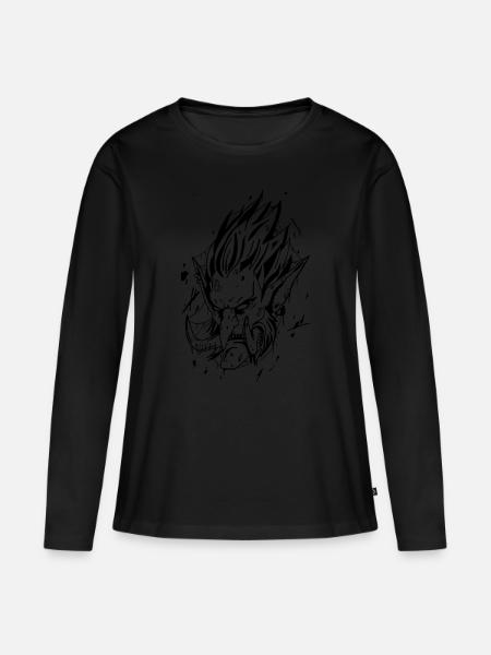 Troll style tattoo - Women's Premium Organic Long Sleeve Shirt - black