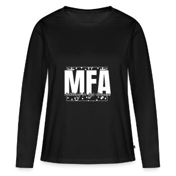 Arzthelferin Multitalent MFA - Frauen Premium Bio Langarmshirt - Schwarz - Vorne - Julia (174cm)