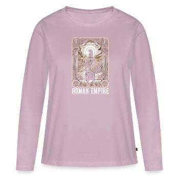 Gladiateur Empire romain Rome antique - T-shirt manches longues Premium bio Femme - rose poudré - Devant - Julia (174cm)
