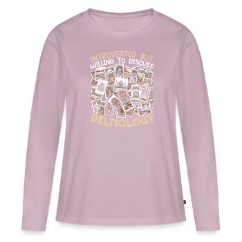 Stamp Collecting Postcard Collectors Philately - Women's Premium Organic Long Sleeve Shirt - dusky pink - Front - Julia (174cm)