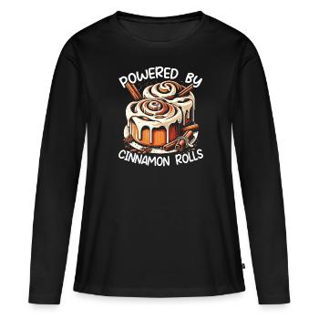 Idée cadeau Cannamon Rolls Candy Baker - T-shirt manches longues Premium bio Femme - noir - Devant - Julia (174cm)