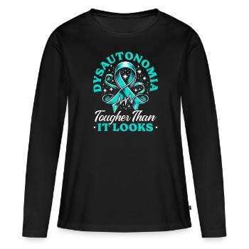 Dysautonomia Awareness Chronic Illness - Women's Premium Organic Long Sleeve Shirt - black - Front - Julia (174cm)