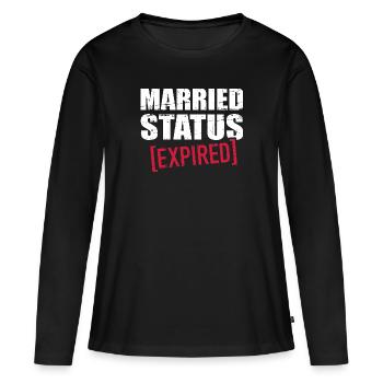 Scheidung - Frauen Premium Bio Langarmshirt - Schwarz - Vorne - Julia (174cm)