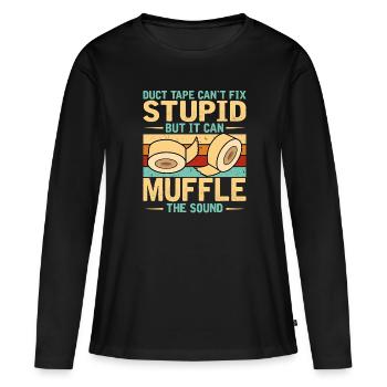 Lustiger Spruch Für Heimwerker - Frauen Premium Bio Langarmshirt - Schwarz - Vorne - Julia (174cm)