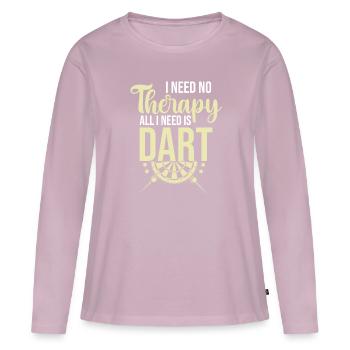 I don't need therapy I just need darts - Women's Premium Organic Long Sleeve Shirt - dusky pink - Front - Julia (174cm)