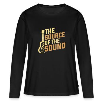 The source of sound - Women's Premium Organic Long Sleeve Shirt - black - Front - Julia (174cm)