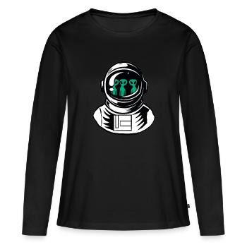 Alien Ufo Grey Et Cadeau D'un Spaceman Extraterrestre - T-shirt manches longues Premium bio Femme - noir - Devant - Julia (174cm)