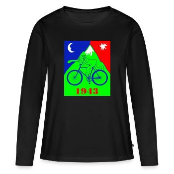 Idée cadeau Albert Hofman de Ldz Drug Acid Hallucinogen - T-shirt manches longues Premium bio Femme - noir - Devant - Julia (174cm)