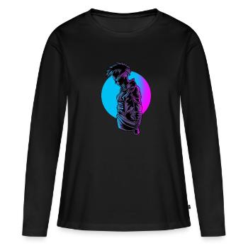 Cyborg Girl Robot Robotics Rover Android Robo Gift - Women's Premium Organic Long Sleeve Shirt - black - Front - Julia (174cm)