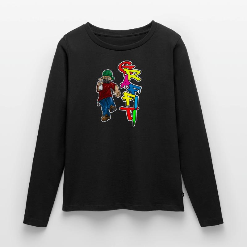 Graffiti Spray Doodle Draw Write Wall Surface Gift Women's Premium Organic Long Sleeve Shirt