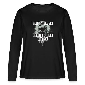 Batteuse Femme Schlagzeugerin Girls Band - T-shirt manches longues Premium bio Femme - noir - Devant - Julia (174cm)