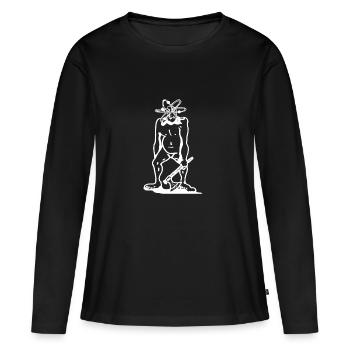 Free radical (white) - Women's Premium Organic Long Sleeve Shirt - black - Front - Julia (174cm)