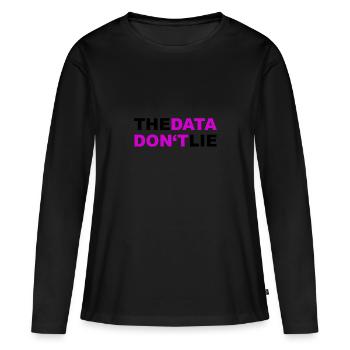 Data Datenschutz DSGVO Geschenk - Frauen Premium Bio Langarmshirt - Schwarz - Vorne - Julia (174cm)