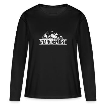 Randonnées montagnes Bergsport pics attaquants design - T-shirt manches longues Premium bio Femme - noir - Devant - Julia (174cm)