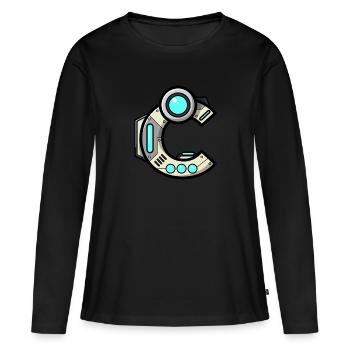 Buchstabe C Geschenk Vorname Name Geburtstag idee - Frauen Premium Bio Langarmshirt - Schwarz - Vorne - Julia (174cm)