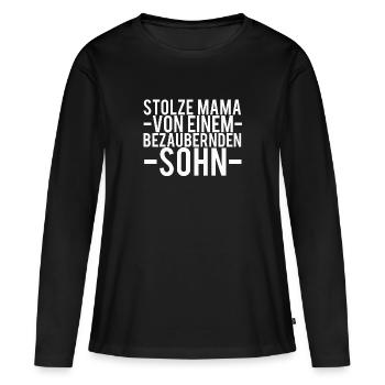 mummy - Women's Premium Organic Long Sleeve Shirt - black - Front - Julia (174cm)