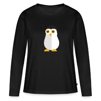 Animaux Animaux Animal Print Nature 42 - T-shirt manches longues Premium bio Femme - noir - Devant - Julia (174cm)