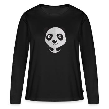 Animaux Animaux Animal Imprimer Nature 34 - T-shirt manches longues Premium bio Femme - noir - Devant - Julia (174cm)