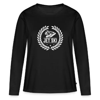 Jet Ski - Frauen Premium Bio Langarmshirt - Schwarz - Vorne - Julia (174cm)