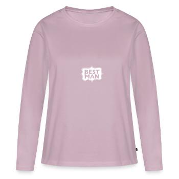 best man - Frauen Premium Bio Langarmshirt - Altrosa - Vorne - Julia (174cm)