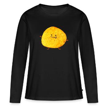 Funny chips - Women's Premium Organic Long Sleeve Shirt - black - Front - Julia (174cm)