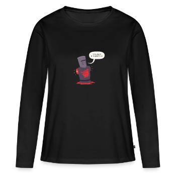 tis but a scratch 618eff60 d75b 11e8 8ff4 5db2e669 - T-shirt manches longues Premium bio Femme - noir - Devant - Julia (174cm)