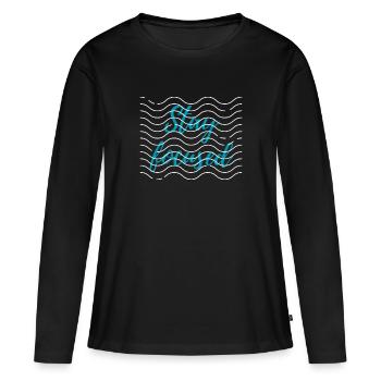 Stay focused - Women's Premium Organic Long Sleeve Shirt - black - Front - Julia (174cm)