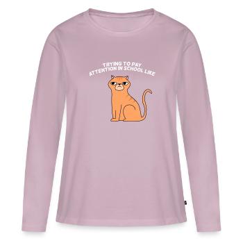 Student design for young proud Pinoys - Women's Premium Organic Long Sleeve Shirt - dusky pink - Front - Julia (174cm)