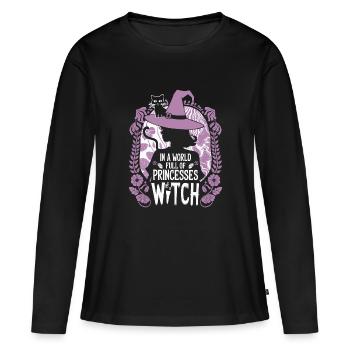 Für magische Kawaii-Liebhaberinnen - Frauen Premium Bio Langarmshirt - Schwarz - Vorne - Julia (174cm)