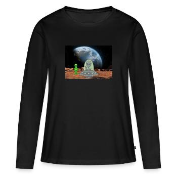 Fly Away - Women's Premium Organic Long Sleeve Shirt - black - Front - Julia (174cm)
