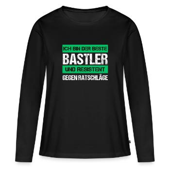 Resistant Tinkerer - Women's Premium Organic Long Sleeve Shirt - black - Front - Julia (174cm)