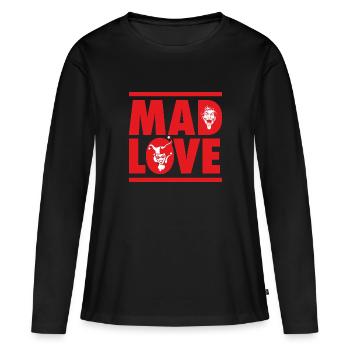 DC Comics Originals Joker Harley Quinn Mad Love - Frauen Premium Bio Langarmshirt - Schwarz - Vorne - Julia (174cm)