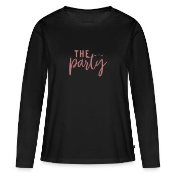 JGA, THE Party, Crew, Mädels - Frauen Premium Bio Langarmshirt - Schwarz - Vorne - Julia (174cm)