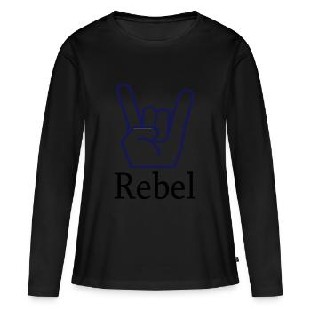 Rebel metal fist - Women's Premium Organic Long Sleeve Shirt - black - Front - Julia (174cm)