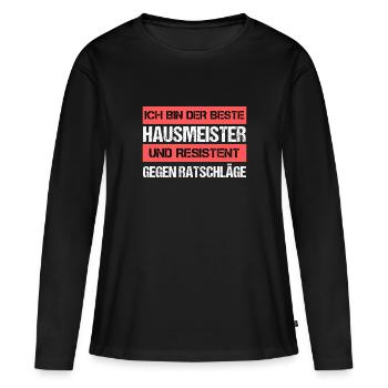 Resistant Janitor - Women's Premium Organic Long Sleeve Shirt - black - Front - Julia (174cm)
