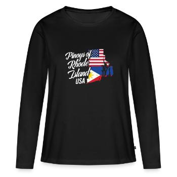 Les Philippins du Rhode Island conçoivent pour Proud - T-shirt manches longues Premium bio Femme - noir - Devant - Julia (174cm)