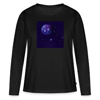 Neptune - T-shirt manches longues Premium bio Femme - noir - Devant - Julia (174cm)