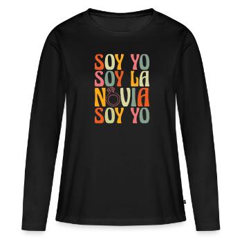 Bachelorette Party Jga - Frauen Premium Bio Langarmshirt - Schwarz - Vorne - Julia (174cm)